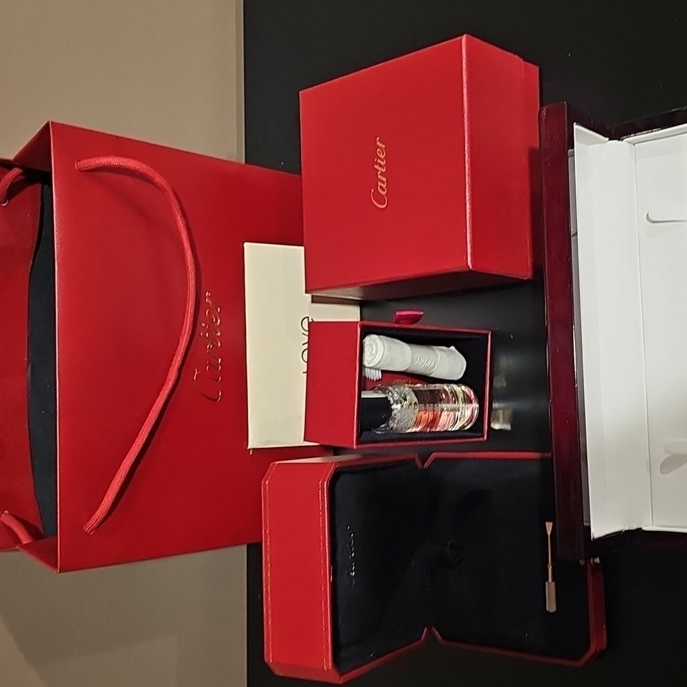 Cartier Red Gift Set with Elegant Packaging